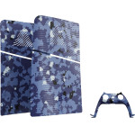 Maxx Tech Blue Wave Camo Faceplates Kit ��� PS5 Slim - (MXT-SLFPBC-PS5)