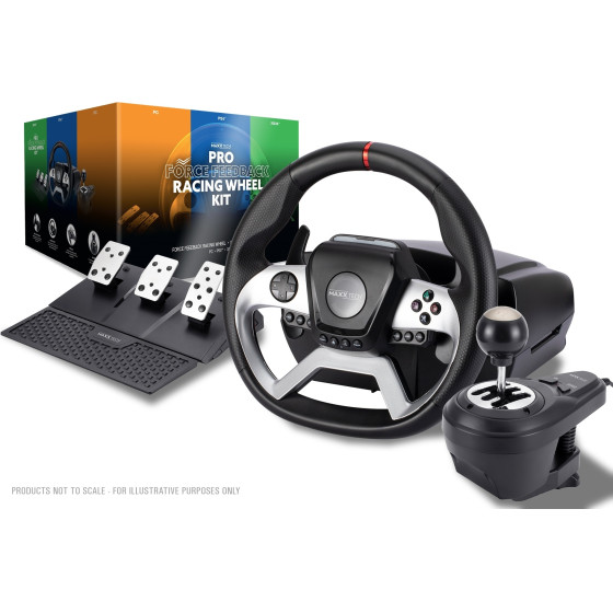 Maxx Tech Pro Force Feedback Racing Wheel Kit - (MXT-PROFFW)