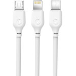 XO Data Cable NB103 1 Type C | Lightning | Micro Usb 2,1� White - (XONB103)