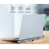 Powertech Docking Station 12 �����, ���� laptop, USB-C, ���� - (BYL-2003U2)