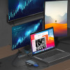 Powertech Docking Station 8 �����, USB-C �������, 100W PD, ���� - (BYL-2311)