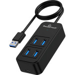 Powertech Usb Hub 4x �����, 5 Gbps, Usb �������, 1m, ����� - (PTR-0157)