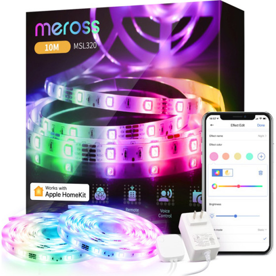 Meross Wifi Led Strip Rgb 2*5 Meter - (MSL320HK-EU-10M)