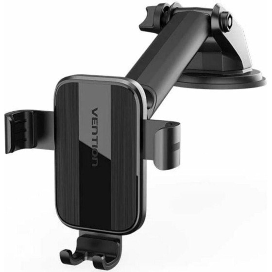 Vention Auto-Clamping Car Phone Mount With Suction Cup Black Square Type - (KCOB0)