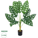 GloboStar Artificial Garden Monstera 20924 ������������ ���� �������� �90cm - (20937)