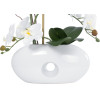 GloboStar Artificial Garden White Orchid ������������ ���� ����� ������� �42cm - (21125)