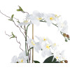 GloboStar Artificial Garden White Orchid ������������ ���� ����� ������� �42cm - (21125)