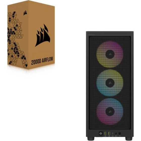 Corsair Case 2000D Icue Rgb Airflow Mini Black - (CC-9011246-WW)
