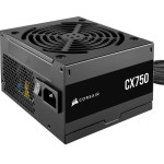 Corsair Psu Cv Series CX750 -- 750 Watt 80 Plus Bronze Certified - Black - (CP-9020279-EU)