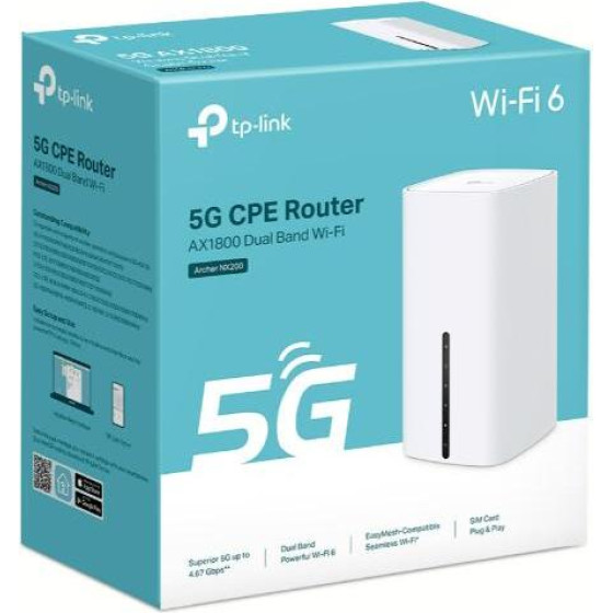 TP-Link 5G AX1800 Wireless Dual-Band Gigabit Router - (Archer NX200)