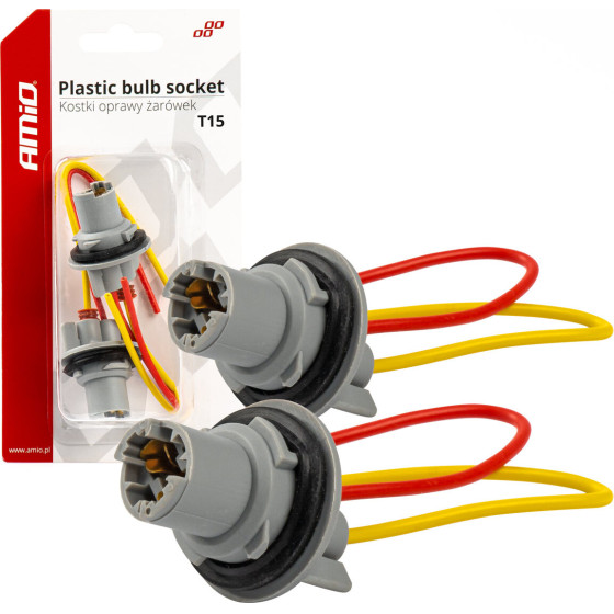 AMiO ���� 12/24V ��� ������ T15/W5W/W16W Me ������� ���� - 2 ���. - (03049)