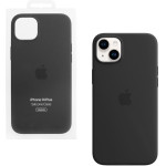 Apple ���� Iphone 14 Plus Silicone Magsafe Cover Black Packing Or - (MPT33ZM/A)