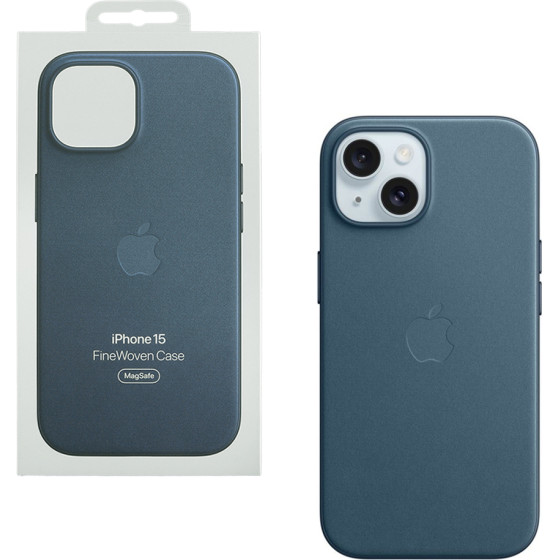 Apple ���� Iphone 15 Finewoven Magsafe Back Cover Pacific Blue Packing Or - (MT3G3ZM/A)