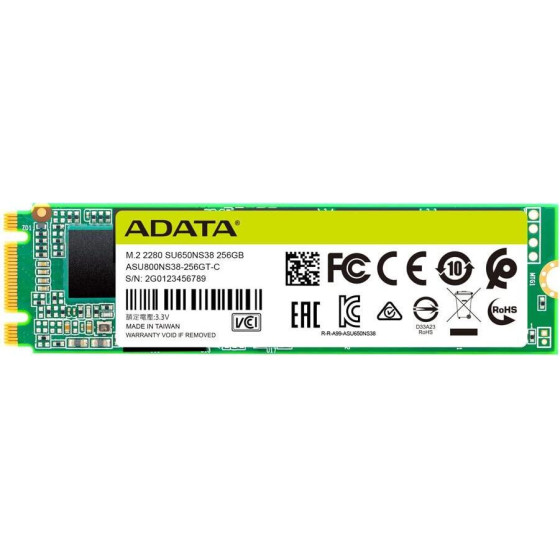 Adata Ultimate SU650 Ssd 256GB M.2 - (ASU650NS38-256GT-C)