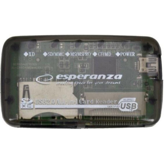 Esperanza Card Reader Usb 2.0 ��� SD/microSD/MemoryStick/Xd - (EA117)