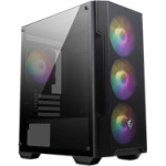 MSI Pc Chassis Mag Forge M100A, Mini Tower ATX, BLACK, AUTO-Rgb LIGHTING, W/O PSU, 3x12CM Front AUTO-RGB, 1x12CM Rear AUTO-Rgb FAN, 2YW - (306-7G20A21-809)