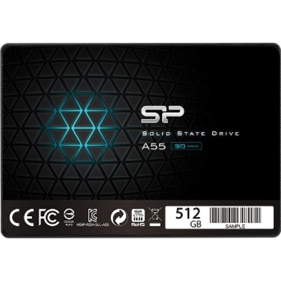 Silicon Power Ssd 2.5'' 512GB Ace A55, SATA3, Read 500MB/s, Write 450MB/s, 3YW. - (SP512GBSS3A55S25)