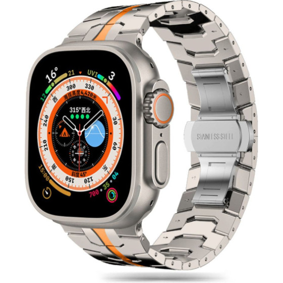 Tech-Protect Replacment Band Stainless For Apple Watch 4 / 5 / 6 / 7 / Se (42 / 44 / 45 MM) Tit Ora - (TPRBSSI4TO)