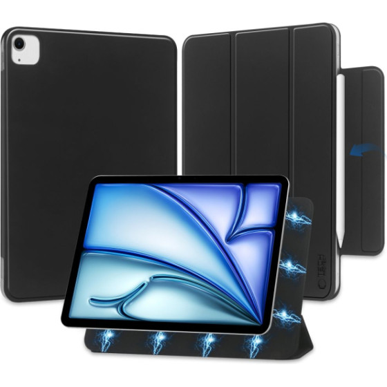 Tech-Protect Smartcase Magnetic Ipad Air 13 2024 Black - (TPSCMIPA13B)