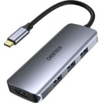 Choetech Hub Usb C M19 7 �� 1 �� Hdmi Multiport ���� - (HUB-M19-GY)