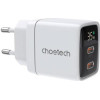 Choetech ��������� �������� ������� �������� PD6051 �� ����� ����� Usb C Gan Pd 35W ����� - (PD6051, PD6051-EU-WH)