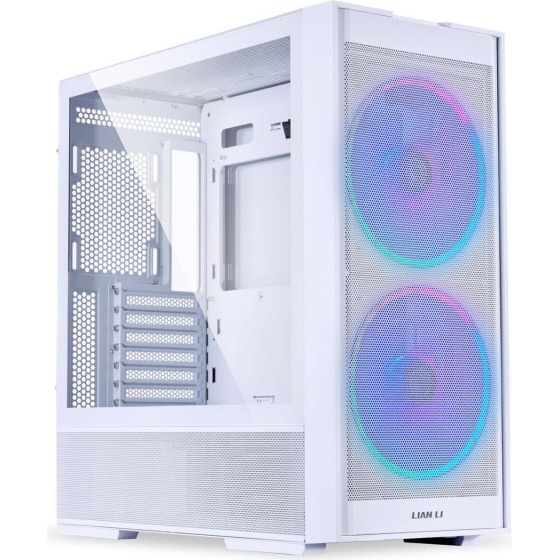 Lian Li Lancool 206 White - Atx Pc Case w. 2 x Front 160 Pwm Fans (ARGB) - (G99.LAN206RW.00)