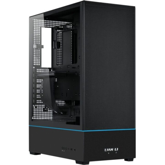 Lian Li SUP01 Black - 45Lt Minimal Footprint Case For Vertical Gpu Argb Strips w. 3x 120mm Fans - (G99.SUP01X.00)