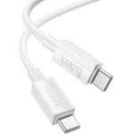 Hoco X107 Favor 60W Charging Data Cable TYPE-C To TYPE-C, ����� - (HC-X107TT-WH)