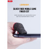 XO ZT-1b Silver Fiber Mobile Game Finger Sleeve Ultrathin