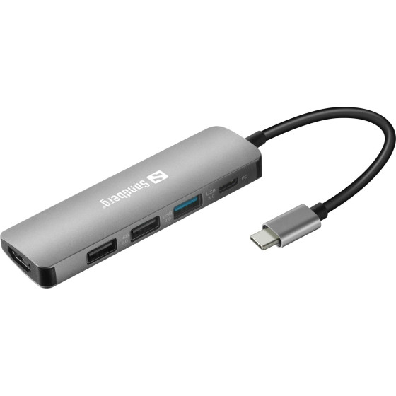 Sandberg USB-C Dock HDMI+3XUSB+Pd 100W ( 136-32 )