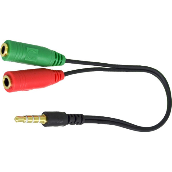 Ancus ���������� �������� ���� 3.5mm �������� �� 2 ������ 3.5mm 30cm ����� - (HiConnect)