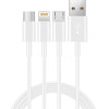 Ancus ������� �������� ��� �������� USB 3 �� 1 Micro-USB, USB-C, Lightning 3.0A ����� 1�. - (Flow E44)