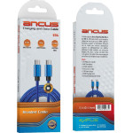 Ancus ������� �������� ��� �������� USB-C �� USB-C 2.0A �� Braided ������� ���� 1�. �� 5 ������ ������� - (Flow Plus E54)