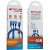 Ancus ������� �������� USB 3 �� 1 Micro-USB, USB-C, Lightning 2.0A �� Braided ������� ���� 1�. �� 5 ������ ������� - (Flow Plus E54)