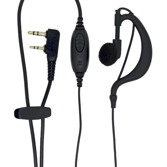 Ancus Hands Free Mono �� ����� ��������� 2.5mm & 3.5mm �� ���������� ������� ��������� ��� Walkie Talkie ����� Bulk - (HiConnect)