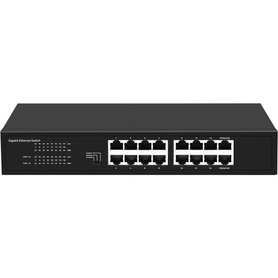 Ewind Ethernet Switch 16x100Mps Auto-Sensing RJ45 ports - (EW-S1616CG)