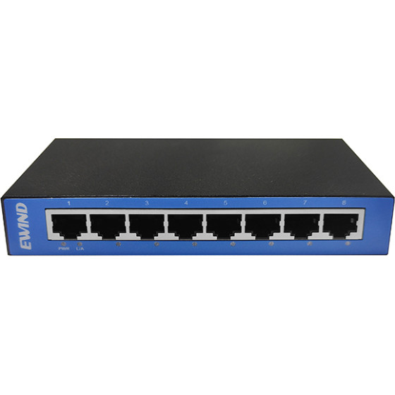 Ewind Ethernet Switch Metalic Case 8x10/100Mbps Auto-Sensing RJ45 - (EW-S1508CF)