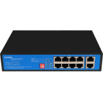Ewind Ethernet Switch EW-S1910CG-AP 8x10/100Mbps + 2x100Mbps RJ45 PoE IP30 - (EW-S1910CF-AP)
