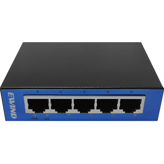 Ewind Ethernet Switch Metal Case 5x10/100/1000Mbps Auto-Sensing RJ45 - (EW-S1605CG)