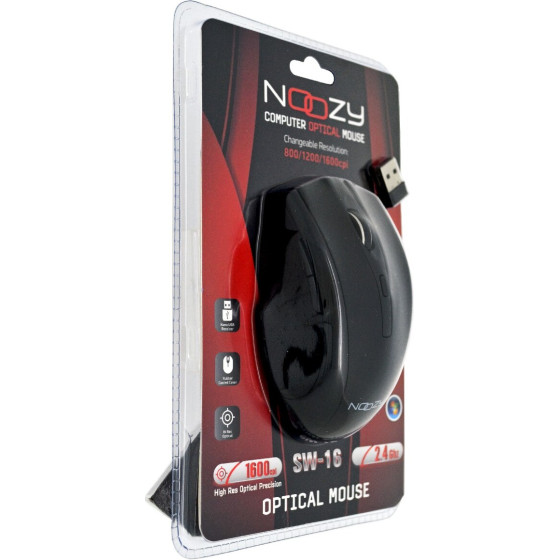 Noozy �������� ������� USB 6D 2.4GHz �� 6 ������� ��� 1600DPI ����� - (SW-16)