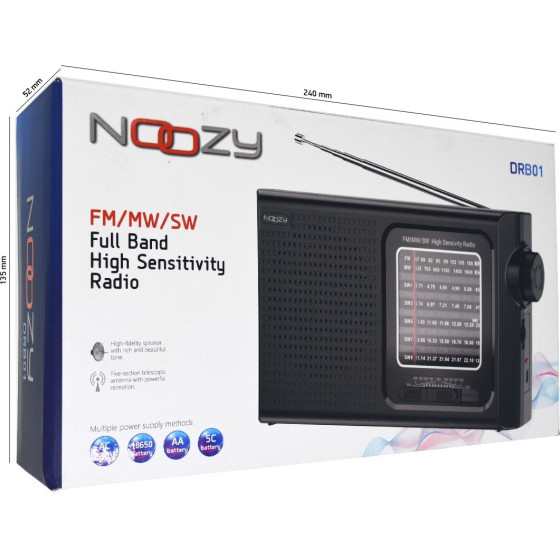 Noozy ������ ��������� FM/MW/SW ���������� �� ���������� �������� � �������� ����������� ������� ��������� - (DRB01)