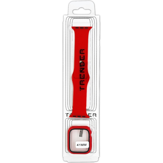 Trender ������������ ������� ��������� + TPU ������� ��� Apple Watch 40/41mm ������� - (TR-ASLTPU41RD)