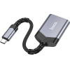 Hoco ���������� ������ ������ 2 �� 1 USB-C 480Mbps ��� 2TB ��� Micro SD/SD OTG ����� ��� Anti-bending ������� ���� - (UA25 USB-C)
