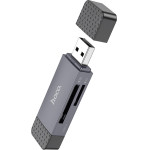 Hoco ���������� ������ ������ 2-in-1 USB 2.0 ��� USB-C �� SD ��� Micro SD ������ 480Mbps �� 2TB ������������ ���� - (HB45 Spirit)