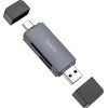 Hoco ���������� ������ ������ 2-in-1 USB 2.0 ��� USB-C �� SD ��� Micro SD ������ 480Mbps �� 2TB ������������ ���� - (HB45 Spirit)