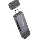 Hoco ���������� ������ ������ 2-in-1 USB 3.0 ��� USB-C �� SD ��� Micro SD ������ 5Gbps �� 2TB ������������ ���� - (HB45 Spirit)