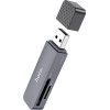 Hoco ���������� ������ ������ 2-��-1 USB 2.0 ��� 480Mbps ��� 2TB ��� Micro SD ��� SD ���� - (HB45 Spirit)