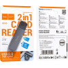 Hoco ���������� ������ ������ 2-��-1 USB 2.0 ��� 480Mbps ��� 2TB ��� Micro SD ��� SD ���� - (HB45 Spirit)