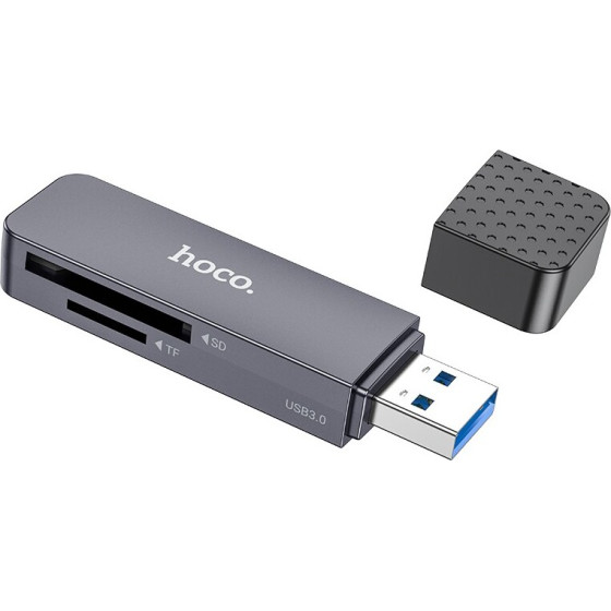 Hoco ���������� ������ ������ 2-��-1 USB 3.0 ��� 5Gbps ��� 2TB ��� Micro SD ��� SD ���� - (HB45 Spirit)
