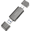 Hoco ���������� ������ ������ USB 3.0 ��� USB-C �� SD ����� 5Gbps �� 2TB ������� ������������ ��������� ���� - (HB39)